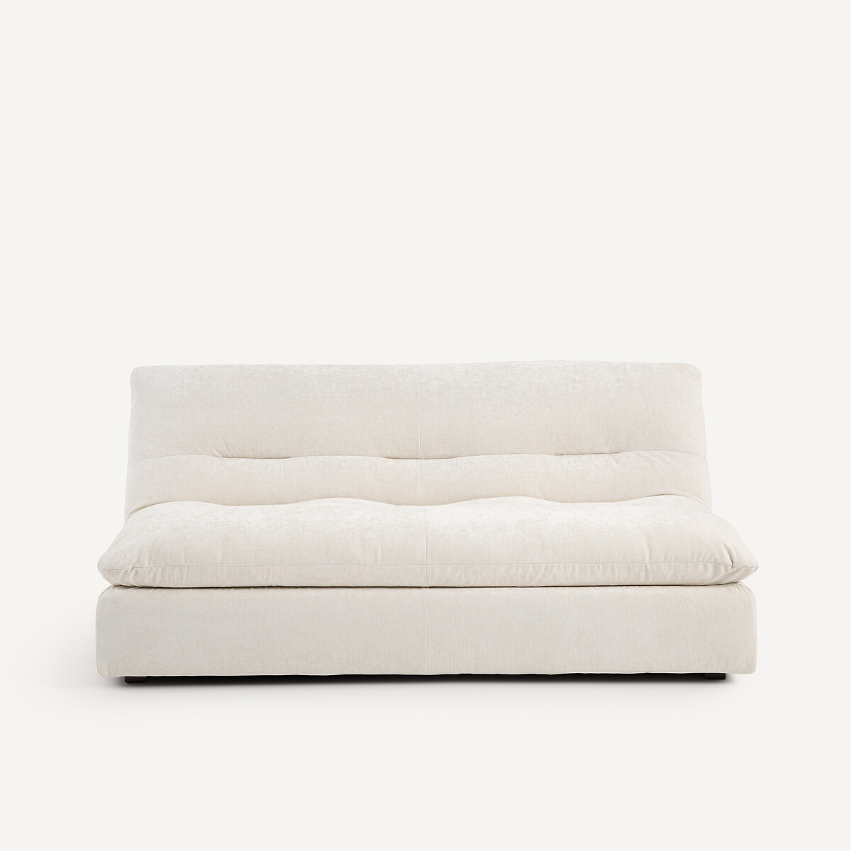 Canapé 3P modulable velours chenille, Giuliano blanc, AM.PM