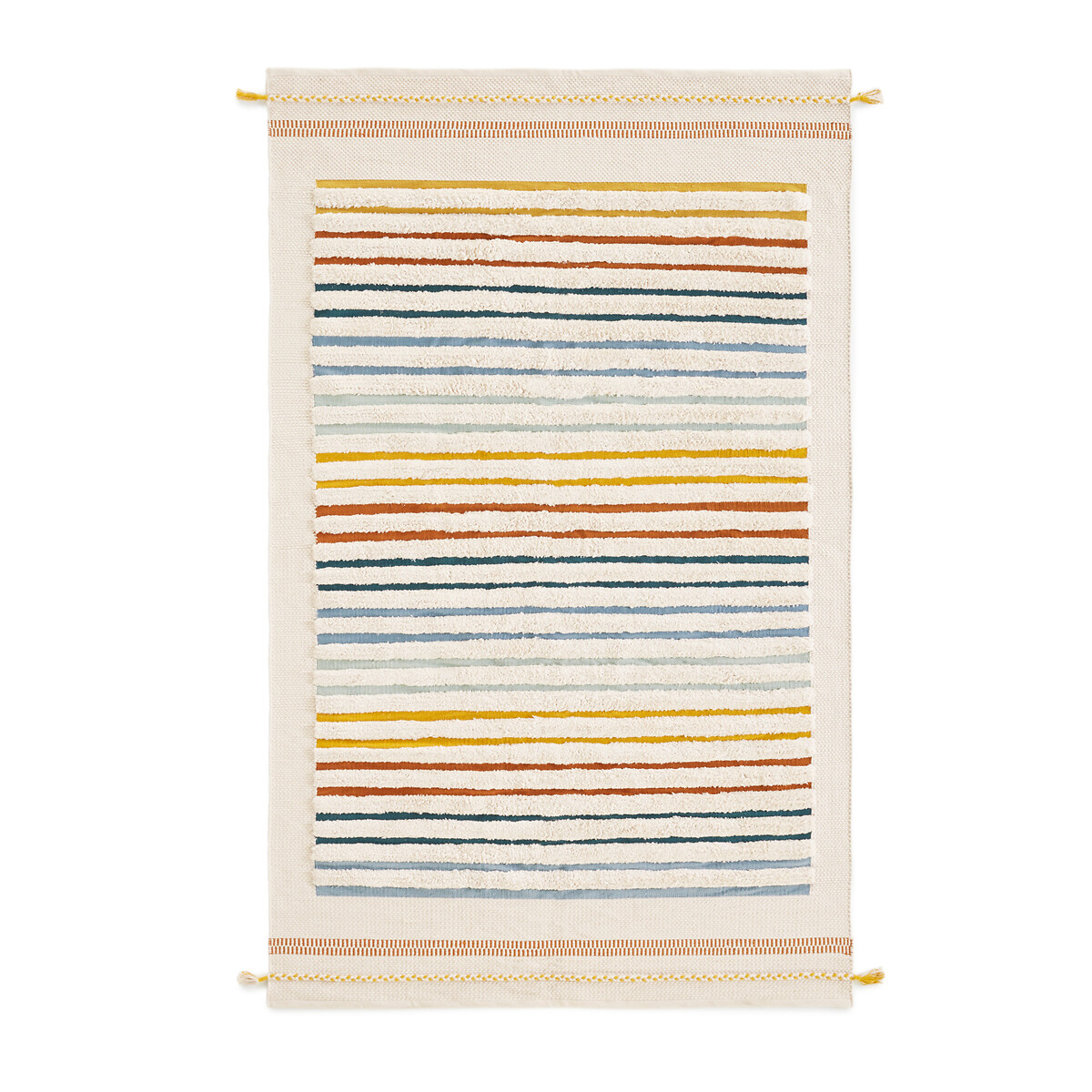 Tapis enfant tissé main coton biologique, Tomulo multicolore, AM.PM