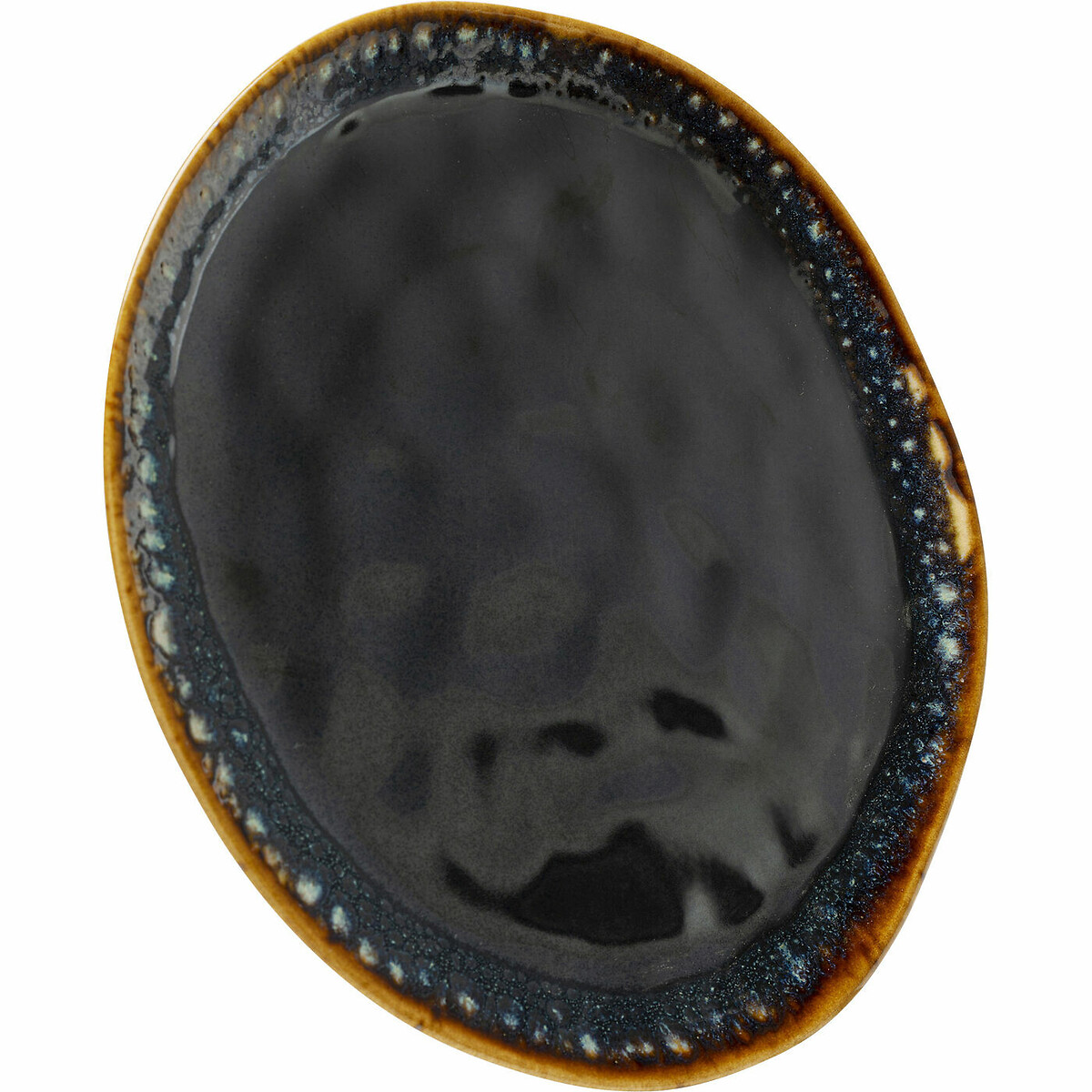 Assiette Lio bleu nuit Ø26cm marron, KARE DESIGN