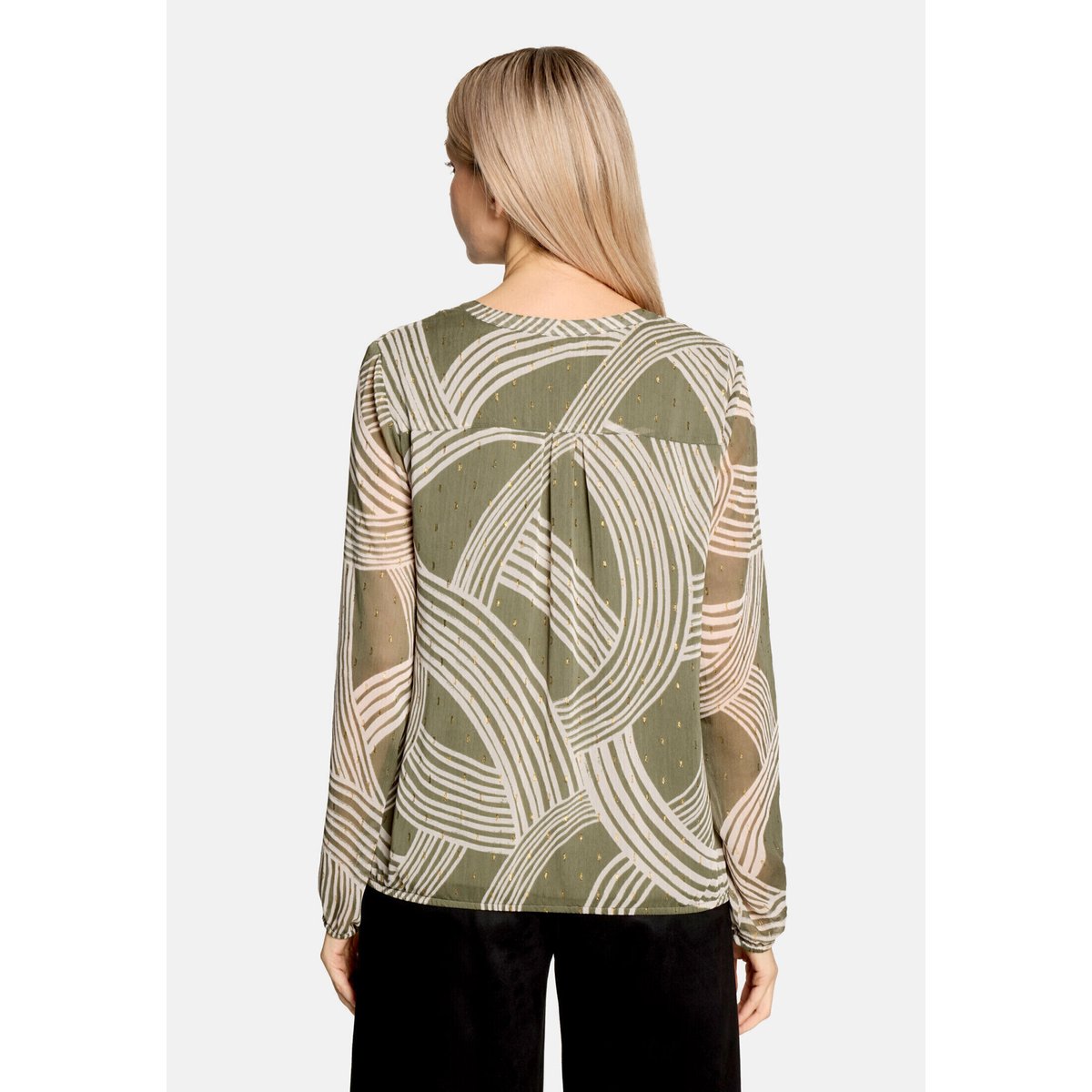 Tunique à imprimé khaki/cream, BETTY & CO