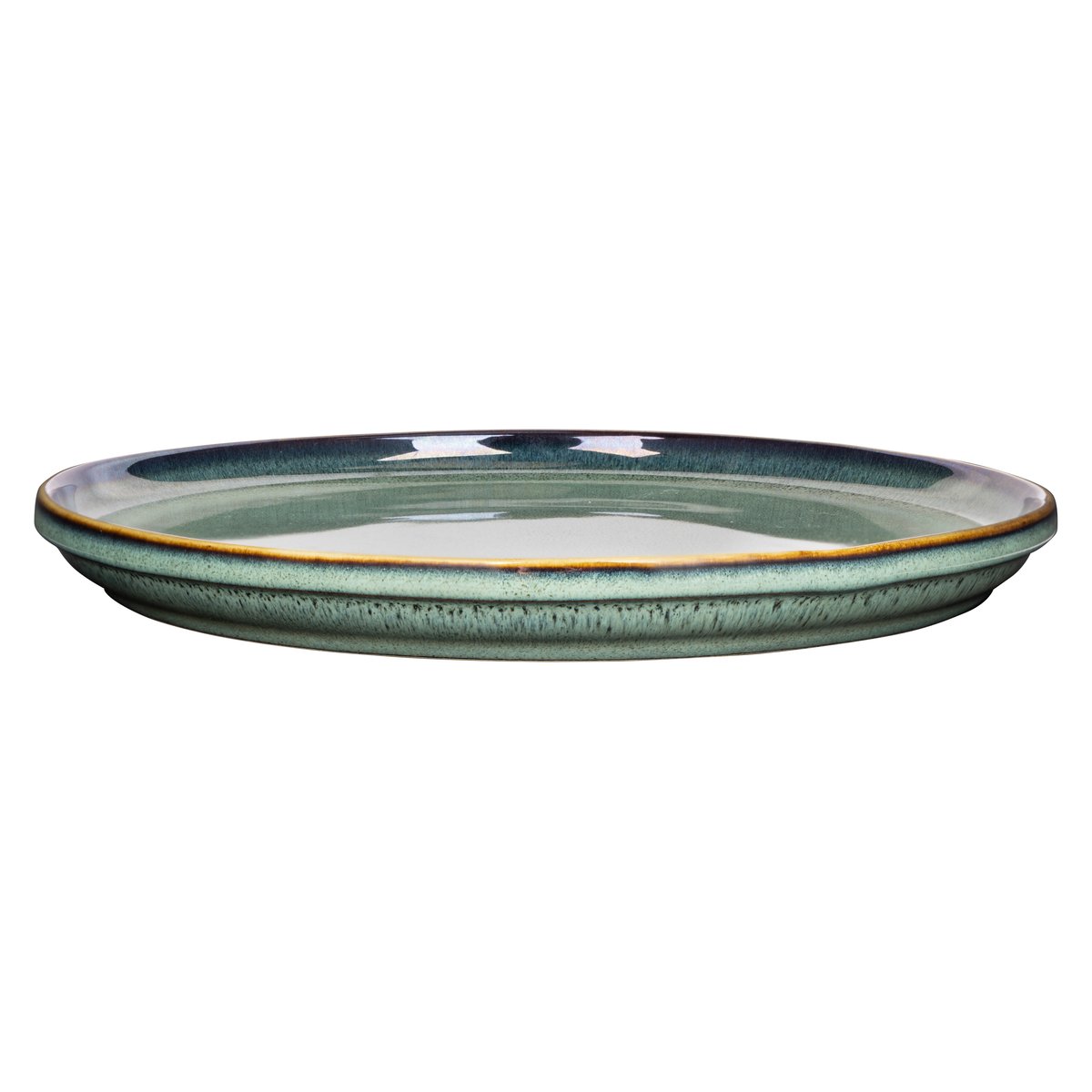Lot de 4 assiettes plates en grès, JOSEPHINE jade, COSY&TRENDY