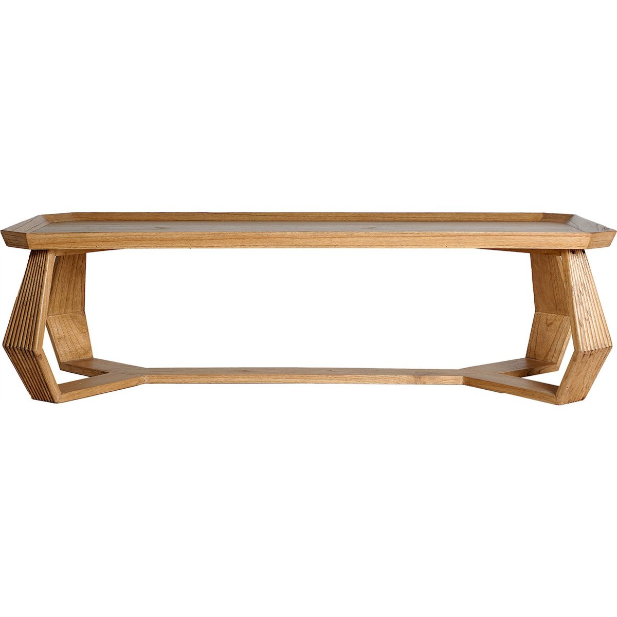 Table basse en bois mindi style colonial bois foncé naturel chaleureux, RECOLLECTION