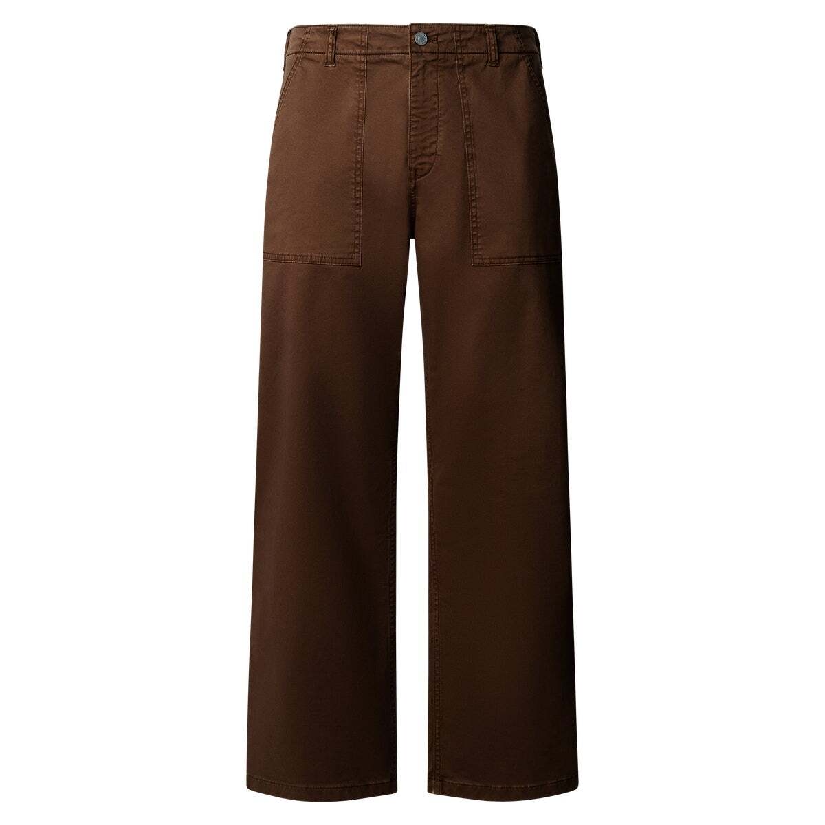 Pantalon En Sergé Coupe Décontractée brun mocca foncé, PEPE JEANS
