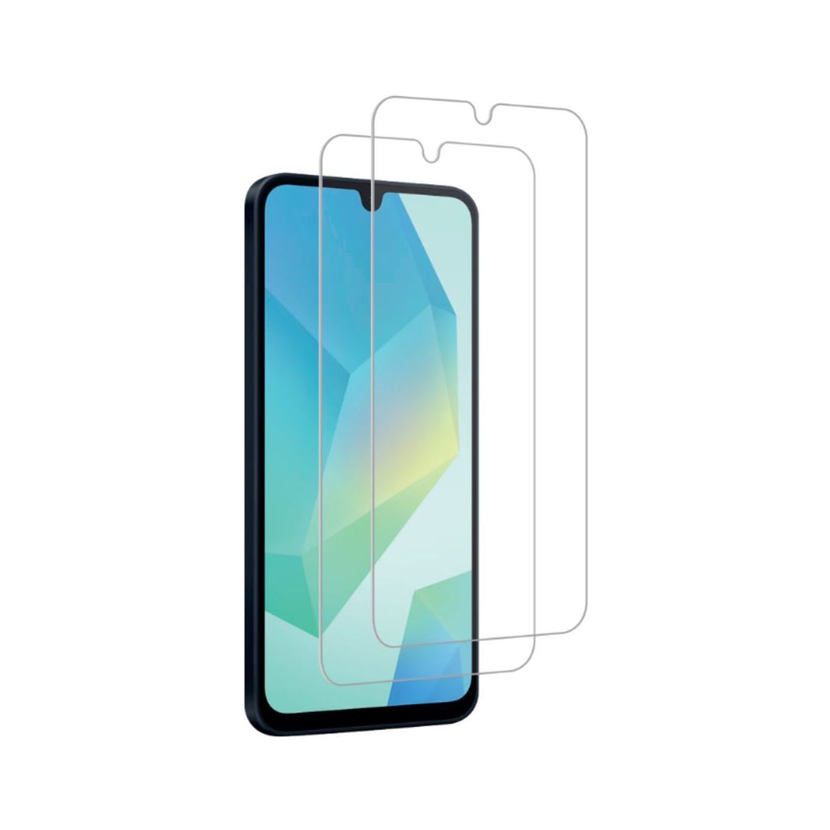 Protège écran Samsung A16/A26/A17 verre trempé x2 couleur unique, ESSENTIEL B