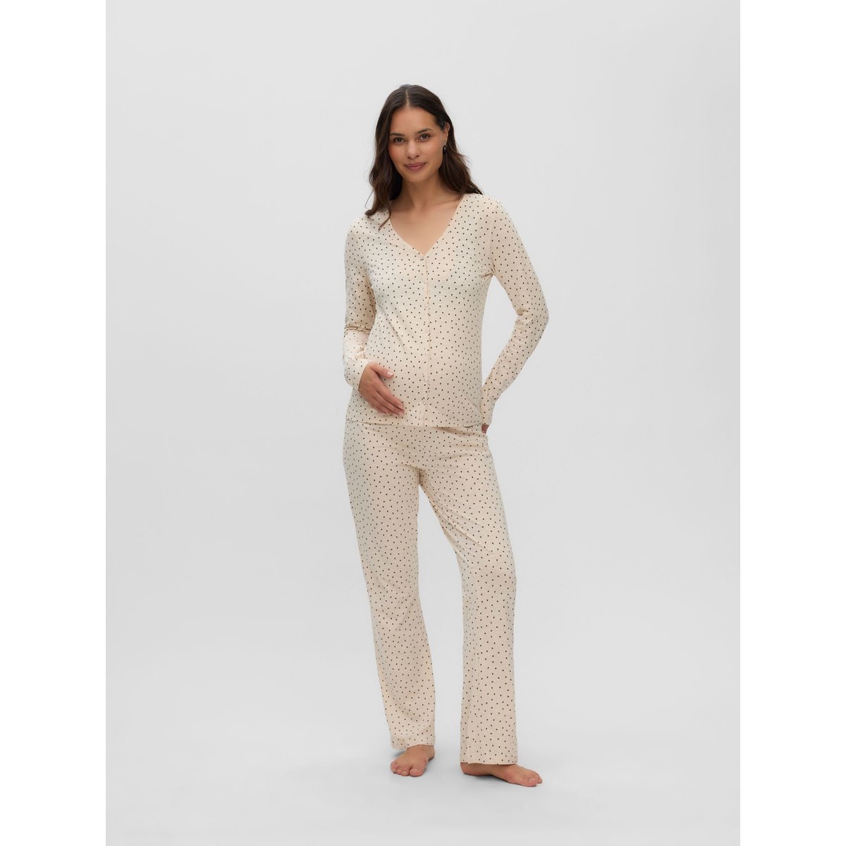 Ensemble Pyjama beige - birch 1, MAMA LICIOUS