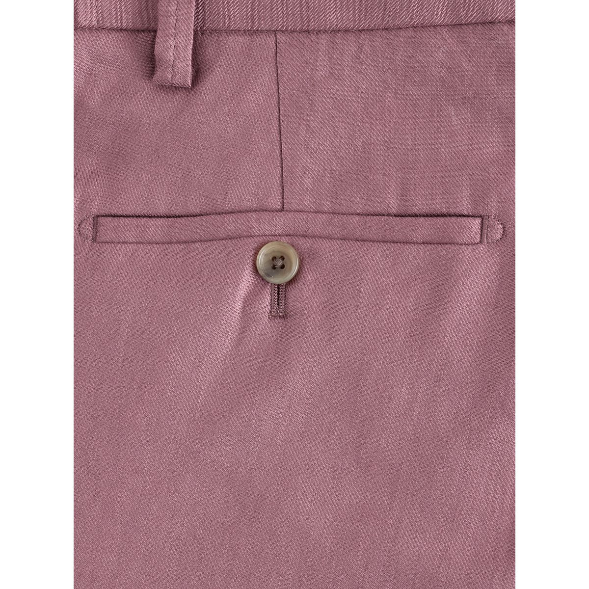 Pantalon habillé en lyocell tencel™ et lin rose, NEXT
