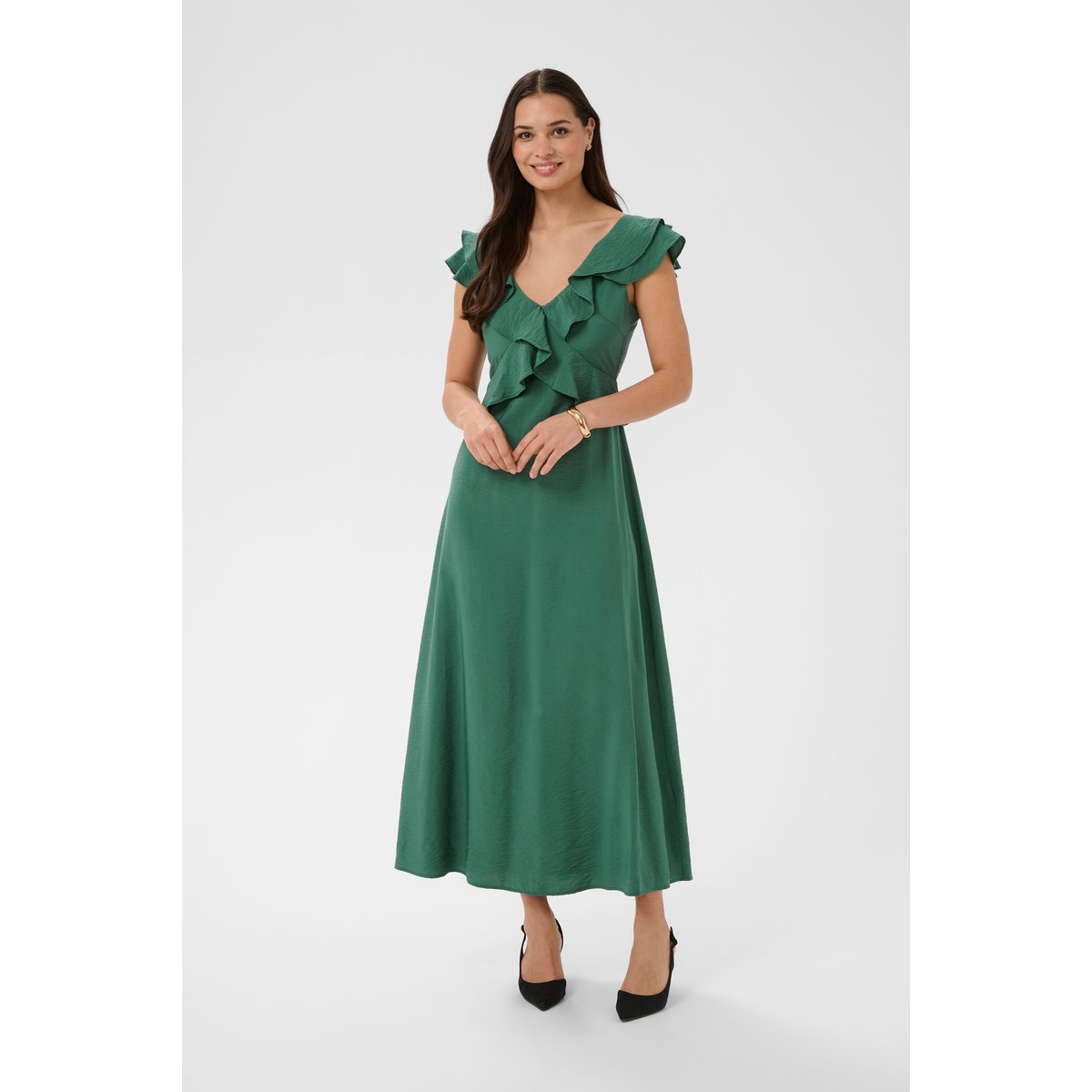 Robe vert posy green, KAFFE