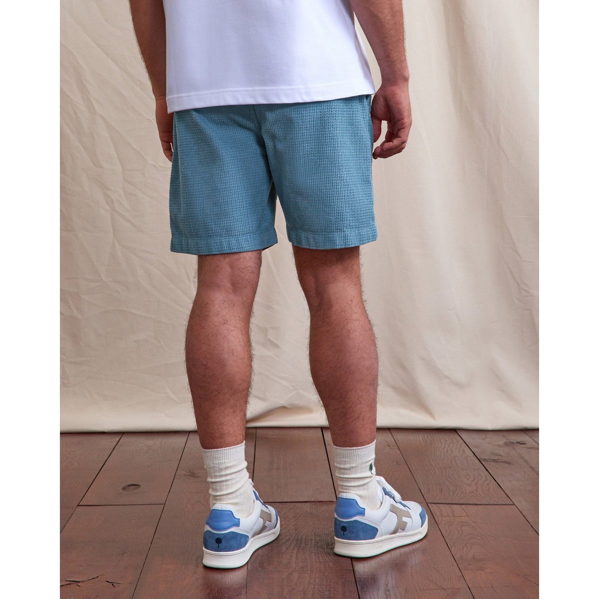 Short élastique CHEVRE bleu moyen, FAGUO