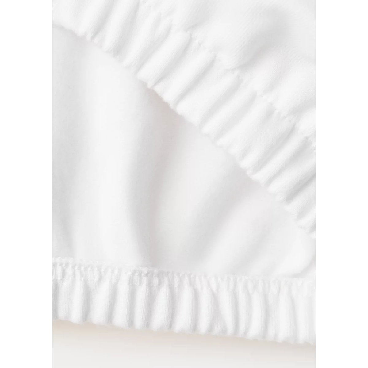 Sweat imprimé à ourlet froncé blanc cassé, MANGO BABY