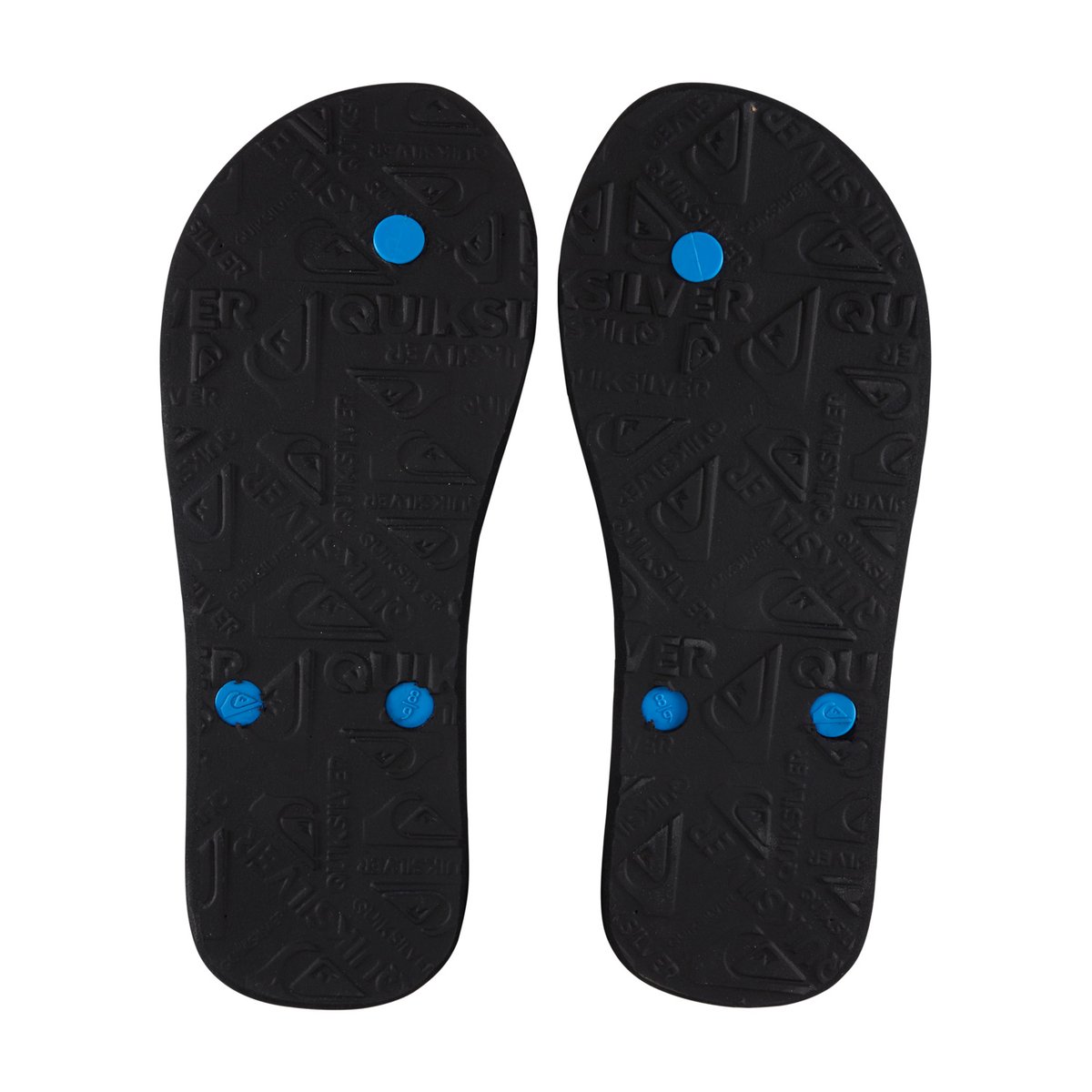 Tongs MOLOKAI WORD BLOCK bleu blue/black/blue, QUIKSILVER