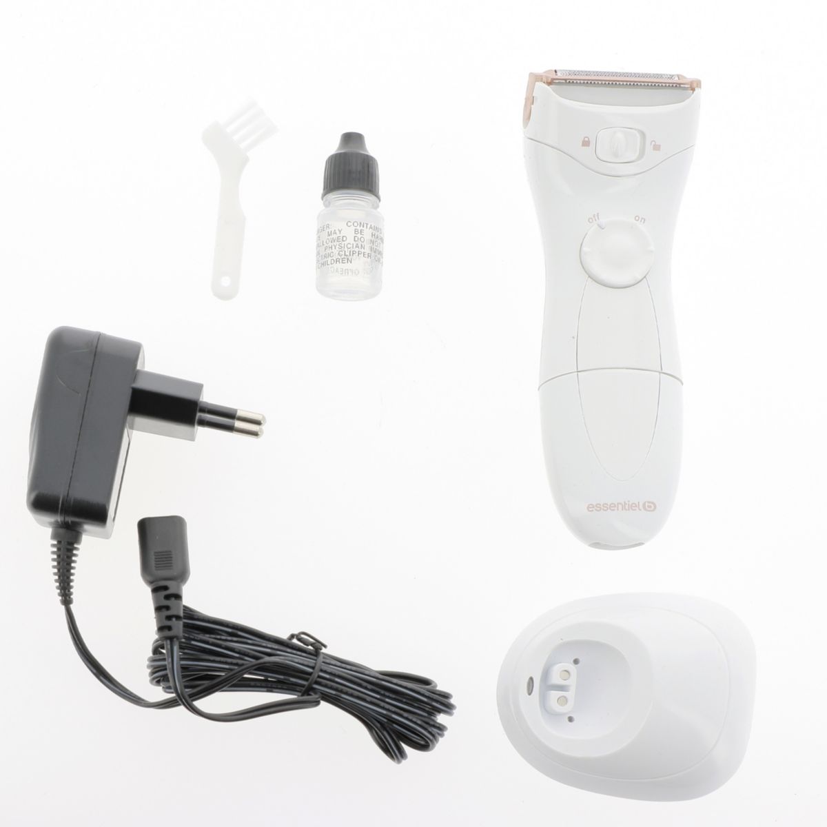 Rasoir électrique femme ERE 3 PEARL blanc, ESSENTIEL B