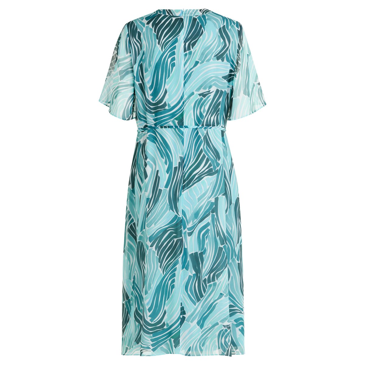 Robe en chiffon à manches à ailettes petrol/mint, BETTY & CO