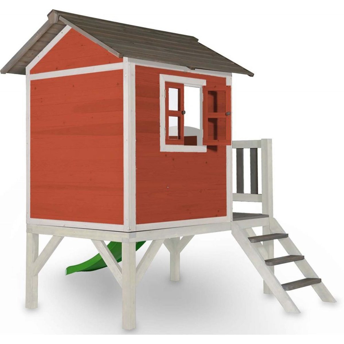 Maisonnette enfant Sunny Lodge XL en Hemlock rouge, AXI