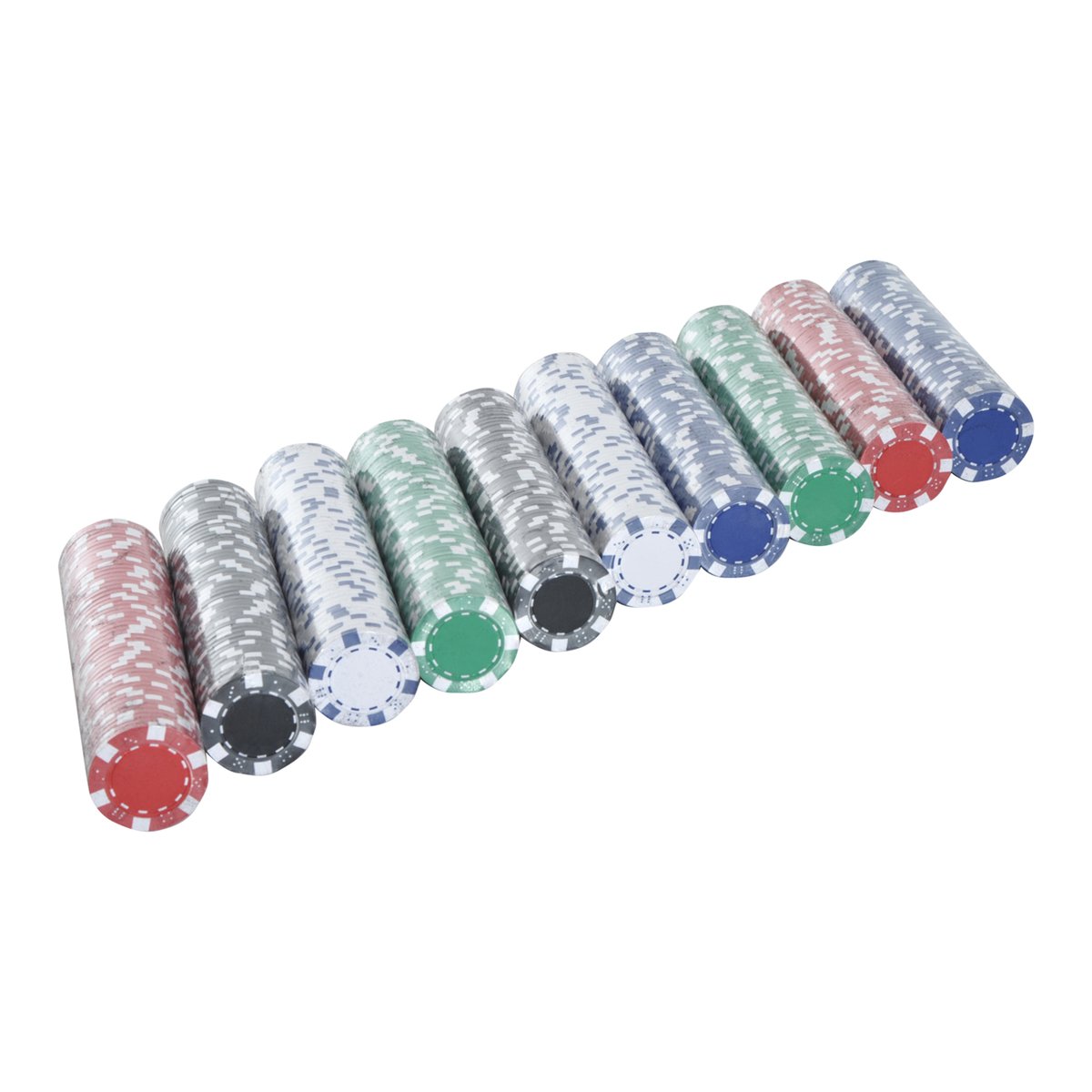 Jeu de jetons de poker Aluminium alu gris, HOMCOM