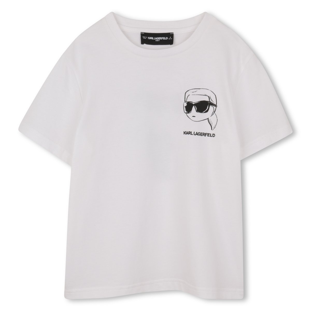T-shirt manches courtes blanc, KARL LAGERFELD KIDS