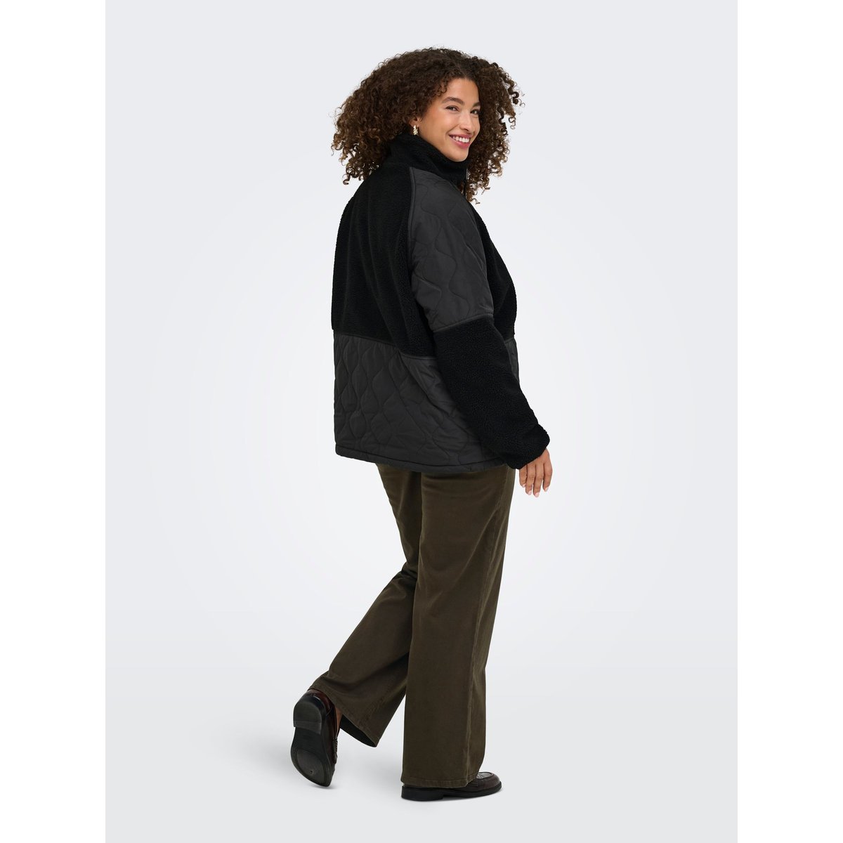 Veste En Polaire black 1, ONLY CARMAKOMA