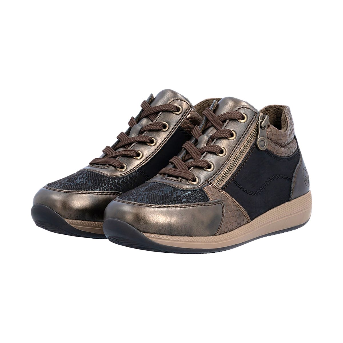 Basket à Zip Australia marron combinaison, RIEKER