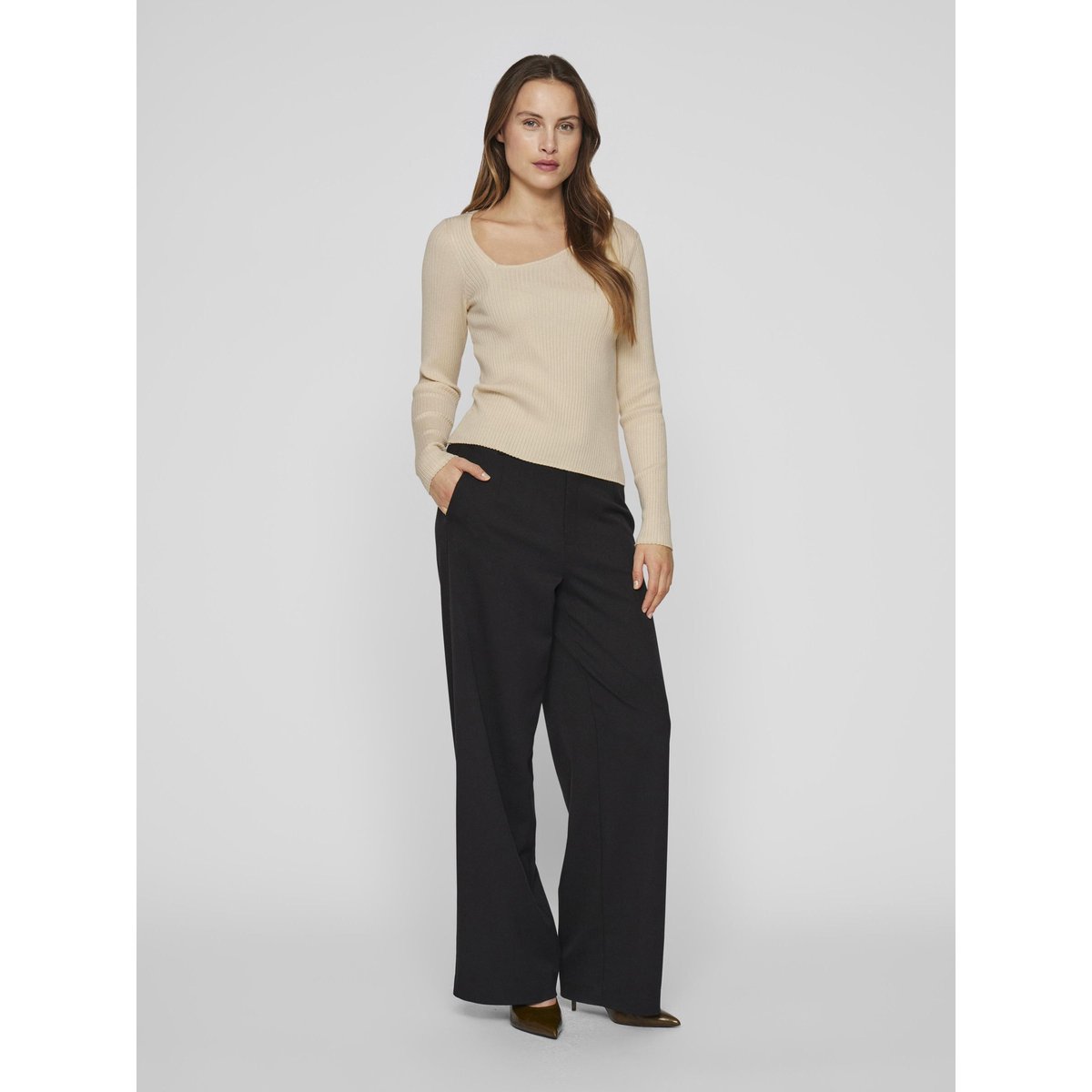 Top En Maille birch, VILA