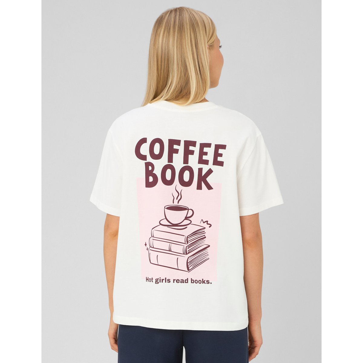T-shirt imprimé blanc écru, BZB