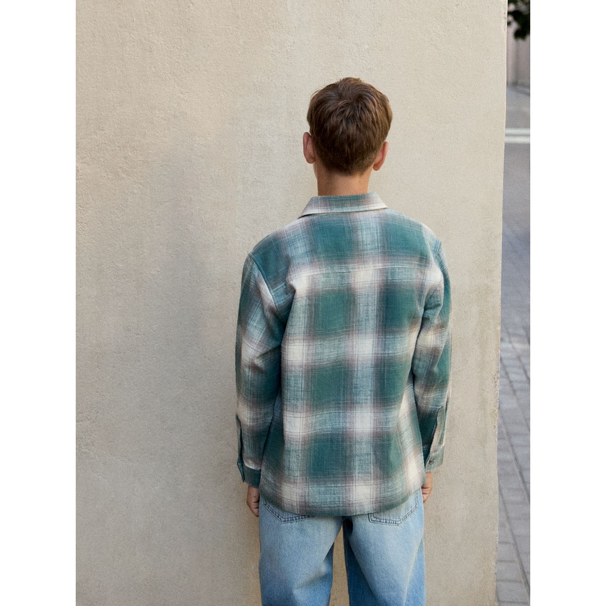 T-shirt et chemise à carreaux, 2 pièces à carreaux verts, NEXT