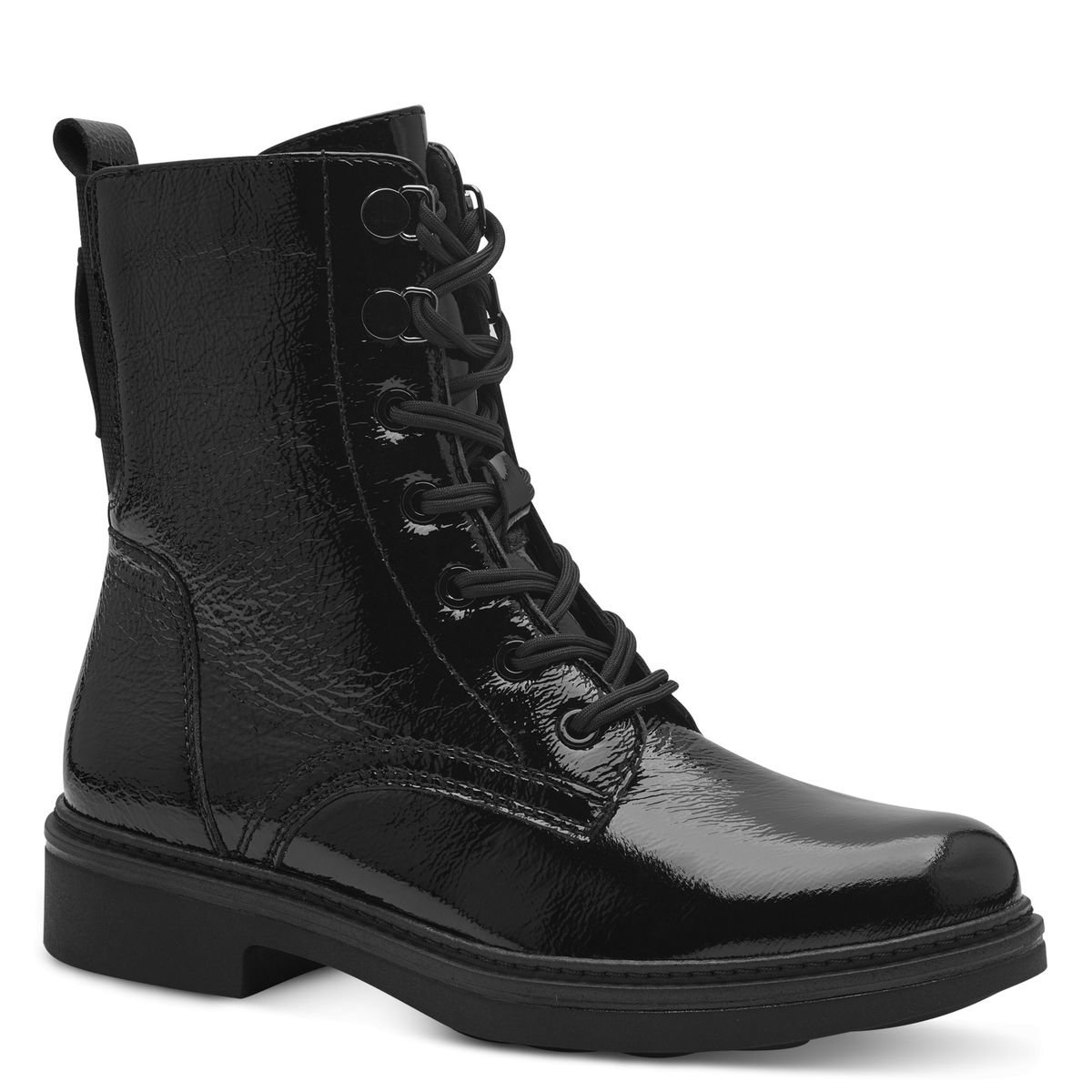 Bottine comfort weite noir laque, TAMARIS