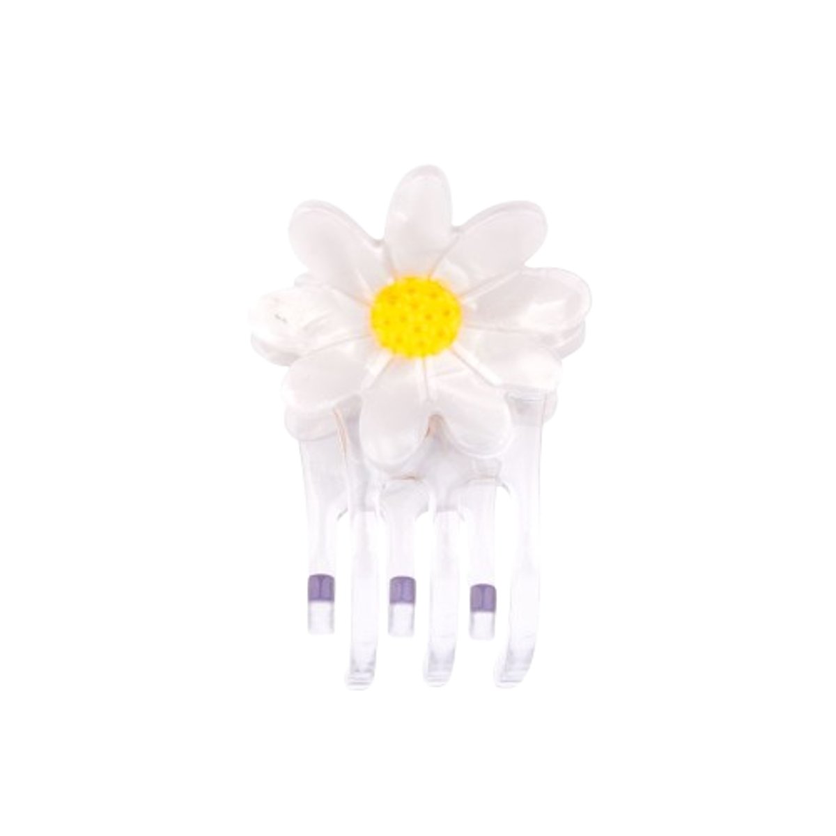 Mini pince à cheveux  PÂQUERETTE blanc nacré, COUCOU SUZETTE