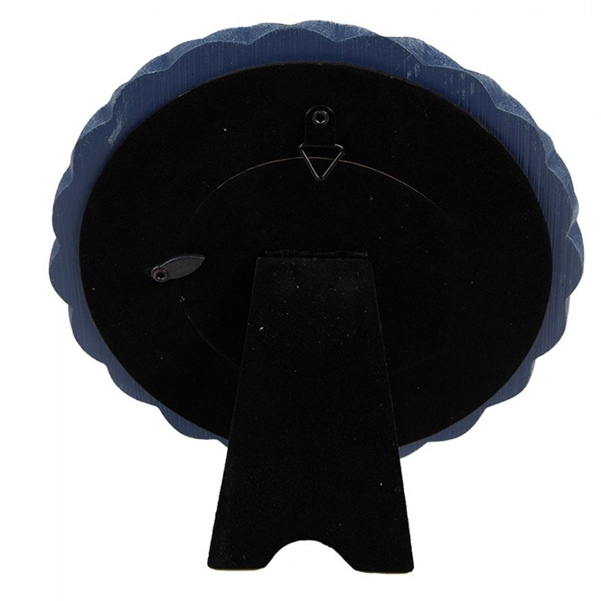 Cadre photo rond mural ou à poser en résine bleu 16x16x2cm bleu, WADIGA