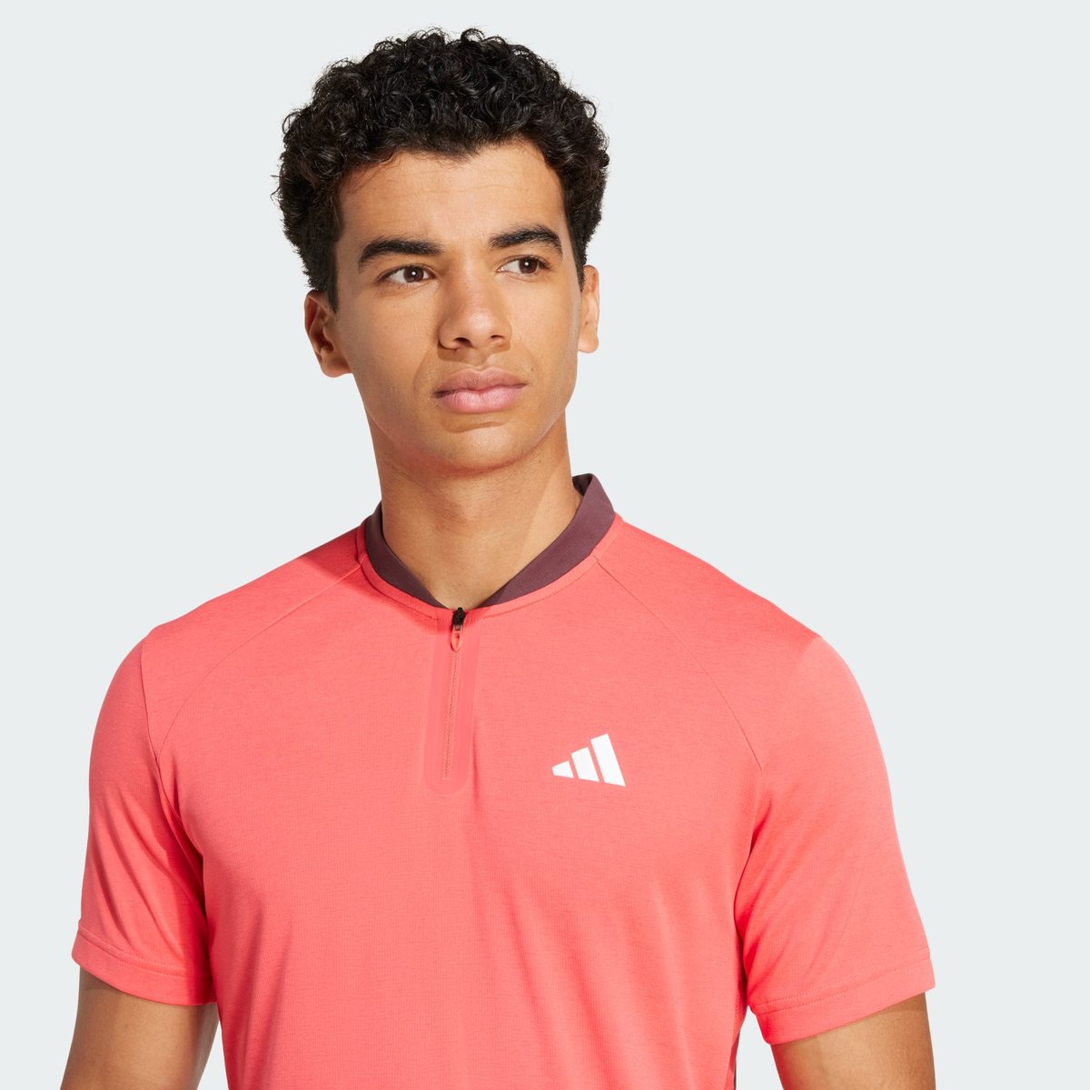 Polo Tennis Pro Climacool FreeLift semi lucid red, adidas Performance
