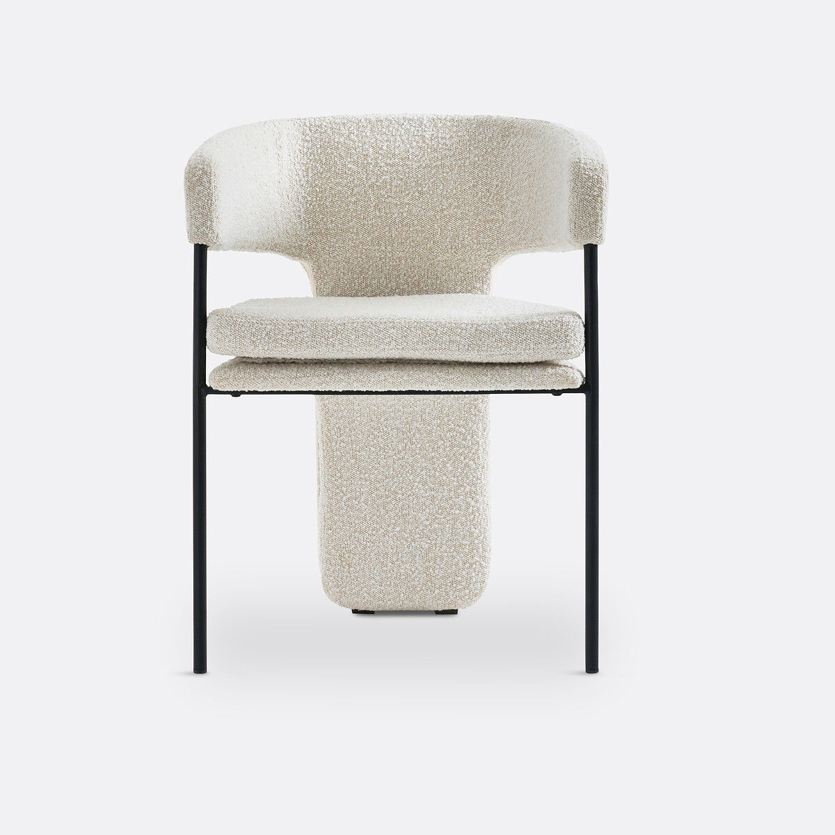 Poltrona da tavolo in bouclè, Palazzo beige écru, LA REDOUTE INTERIEURS