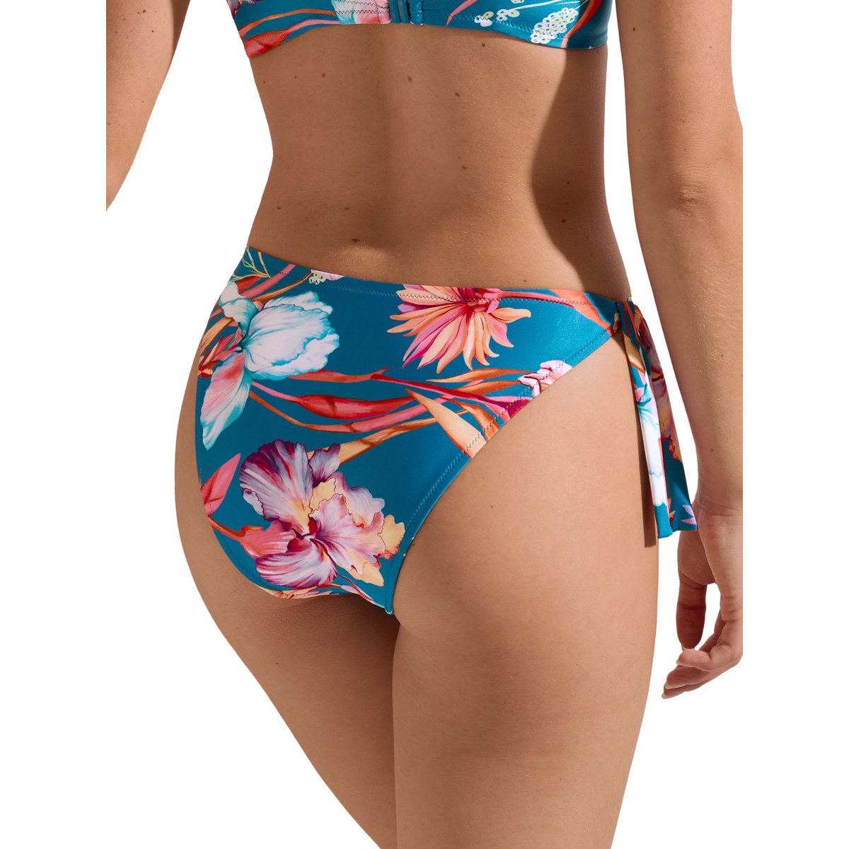 Bas maillot slip de bain à nouettes Rimini bleu, LISCA