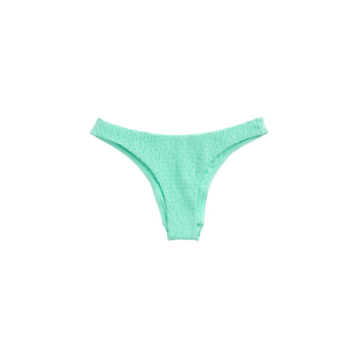Bas de bikini échancré à fronces vert menthe, NEXT