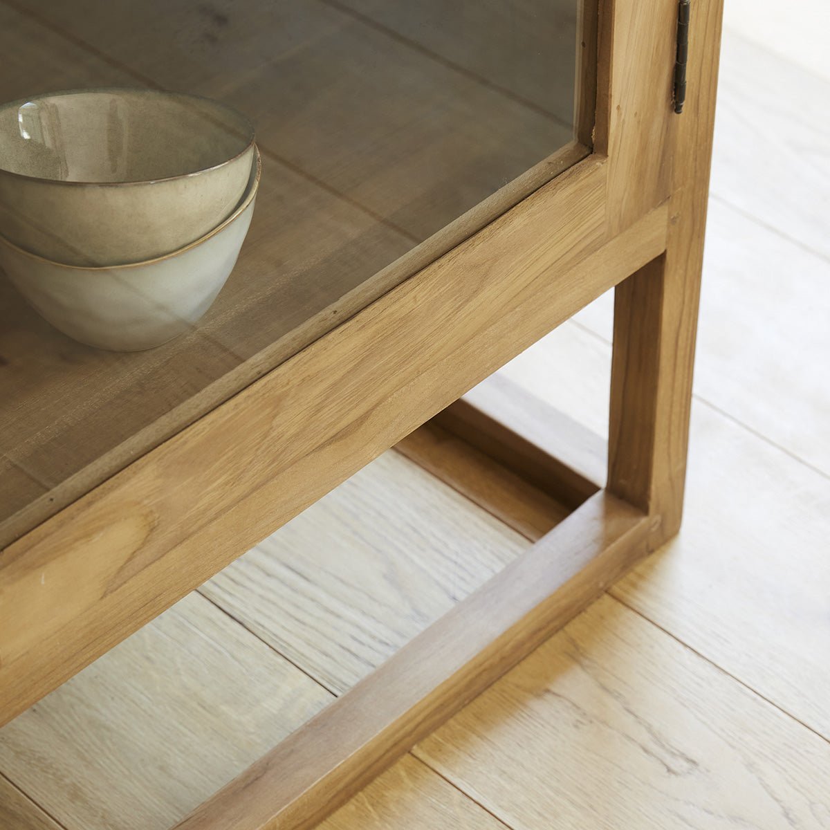 Buffet en teck massif 120 cm 2 portes BOSTON naturel, BERAH GETAH