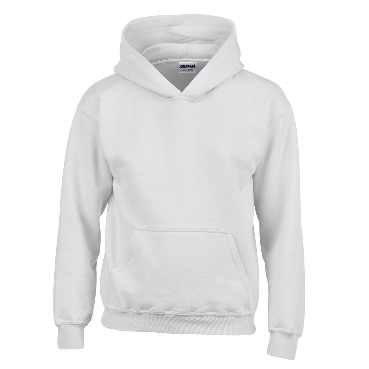 Sweat à capuche blanc, GILDAN
