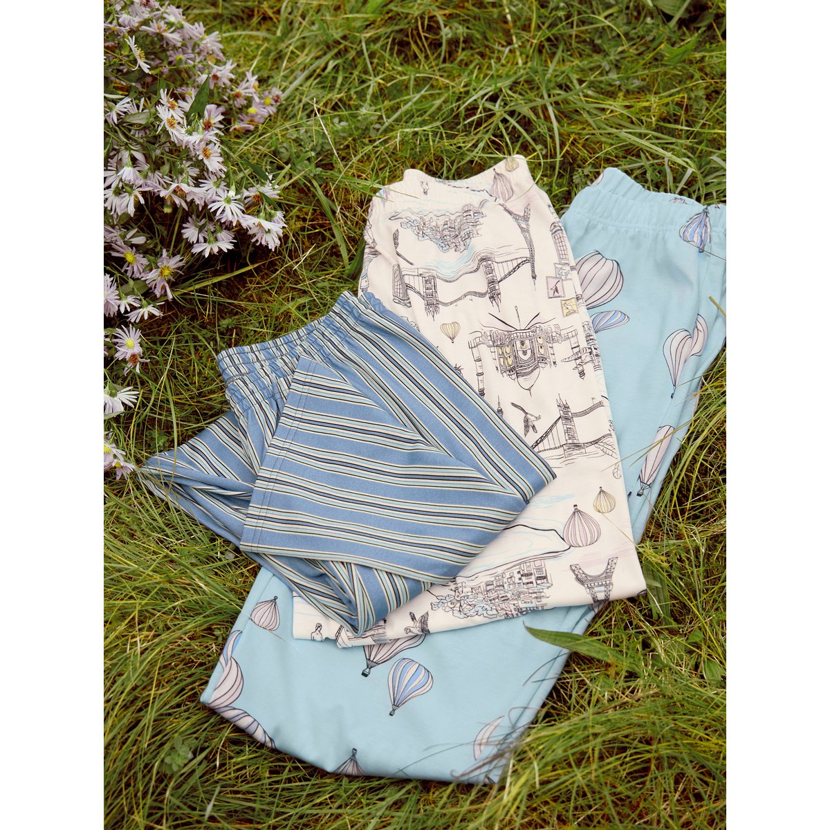 Pantalon Coton FAVOURITES JOURNEY bleu cascade, CALIDA