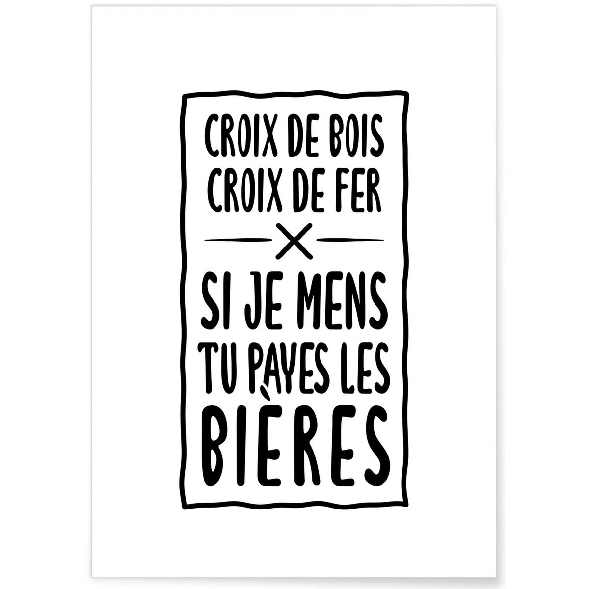 Affiche 'Croix de Fer' blanc, L'AFFICHERIE