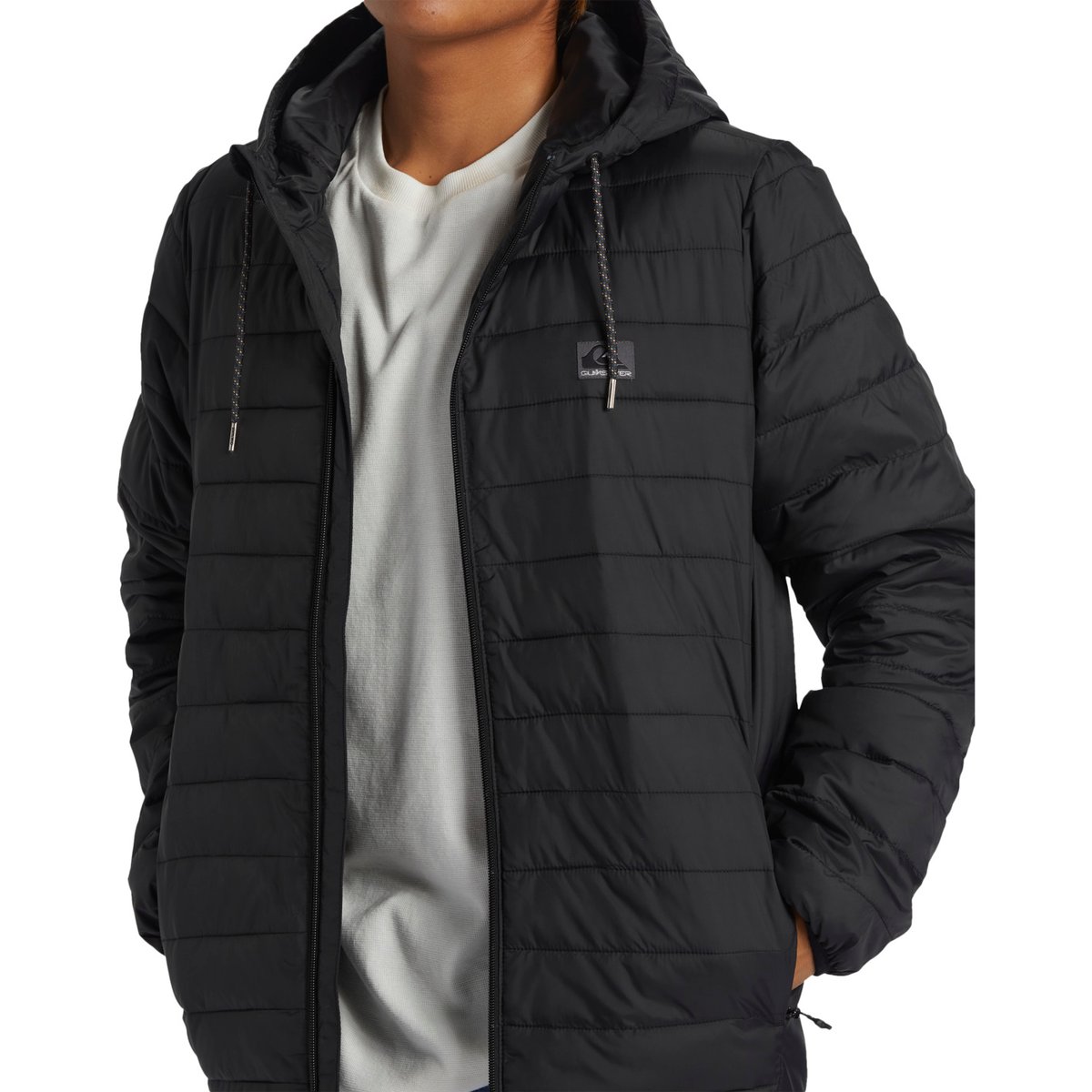 Doudoune à capuche noir, QUIKSILVER