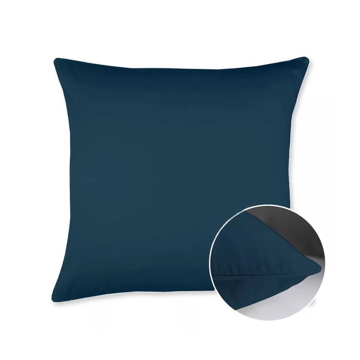 Taie d'oreiller satin de coton AVA UNI crepuscule, GARNIER THIEBAUT