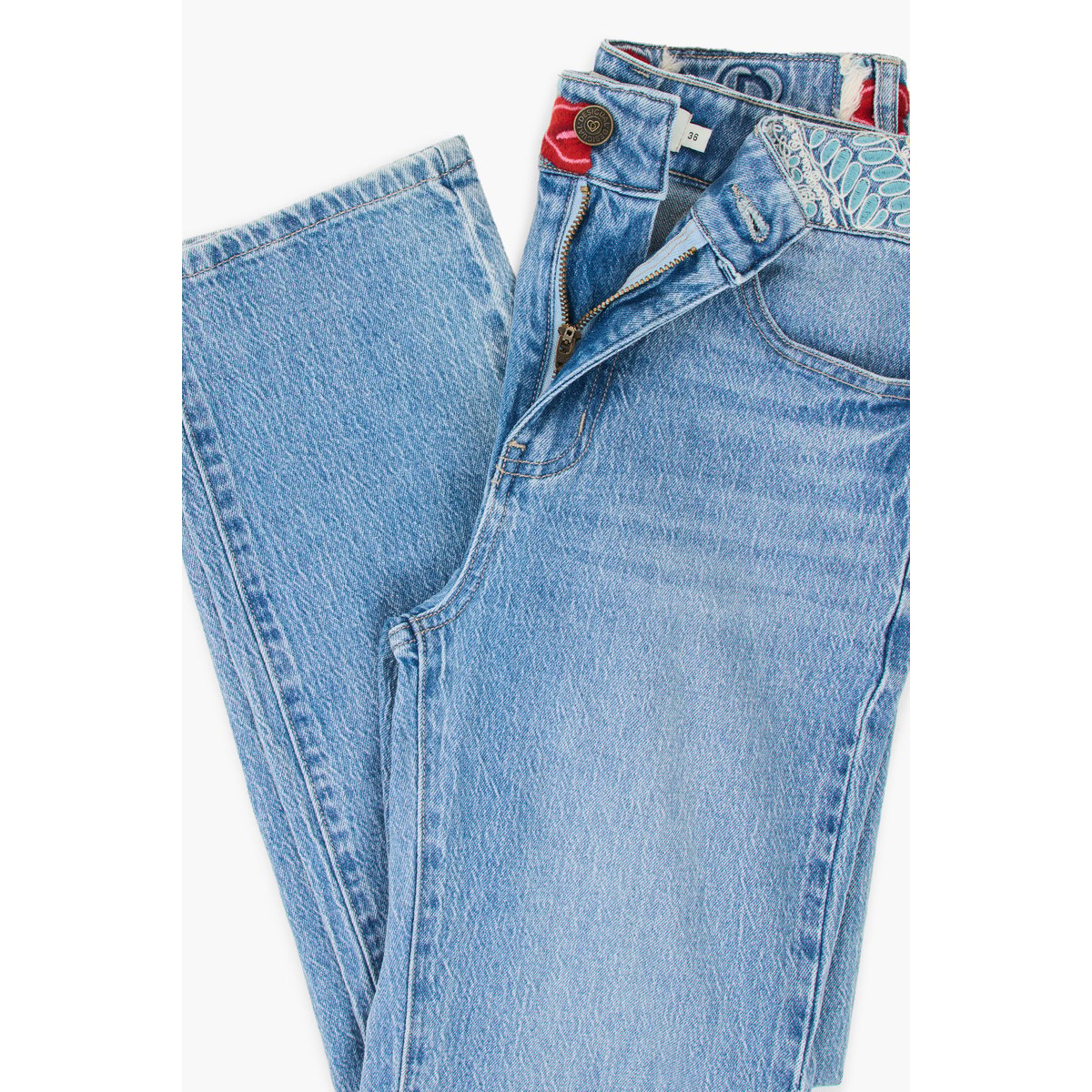 Jean coupe regular bleu clair, DESIGUAL