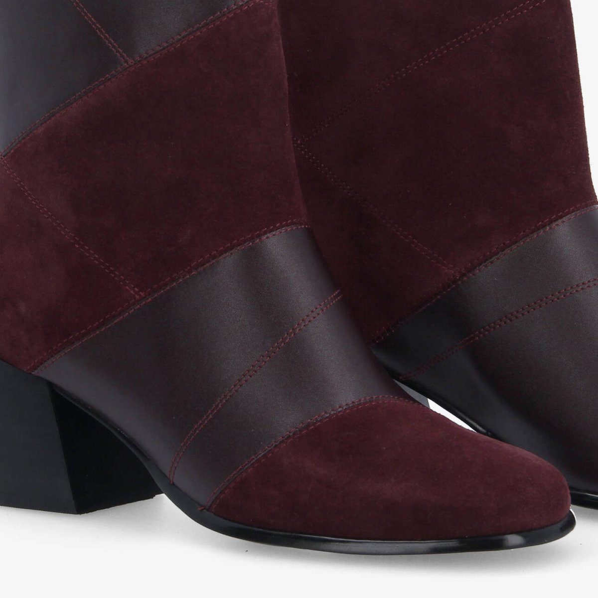 Skara Patch Boots - Rouge rouge, SCHMOOVE