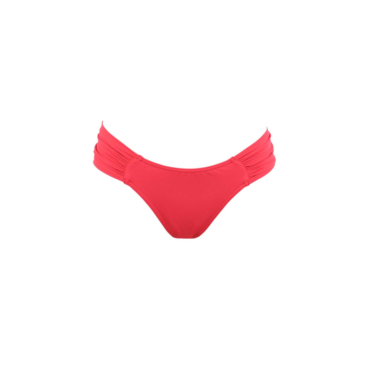 Bas de maillot brésilien TULUM rouge, LAURA BY JANINE ROBIN