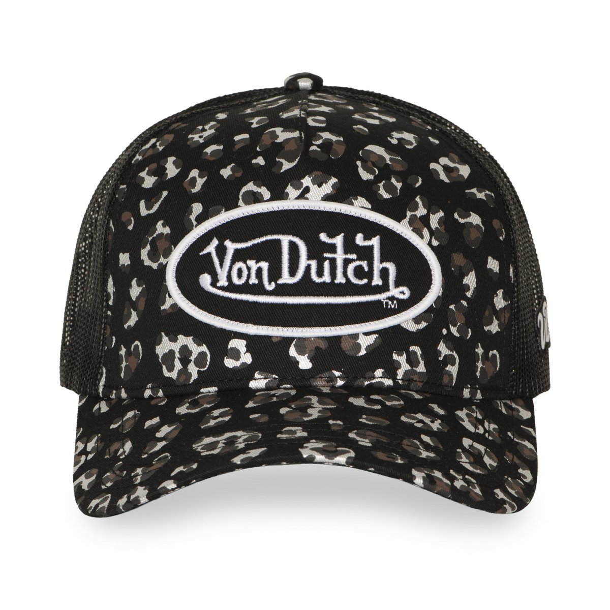 Casquette trucker FOIL noir/marron/argent/blanc, VON DUTCH
