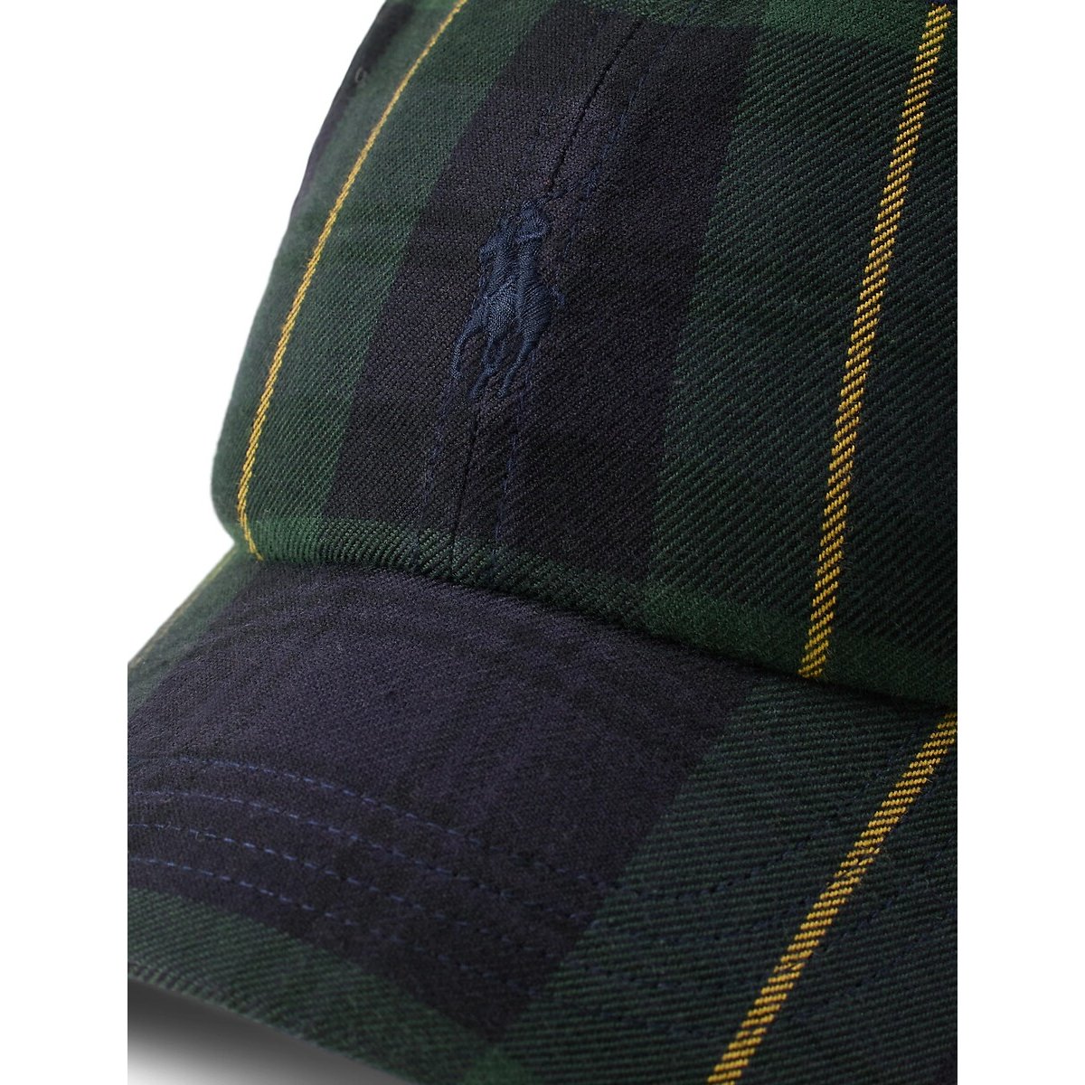 Casquette en flanelle carreaux vert/marine, POLO RALPH LAUREN
