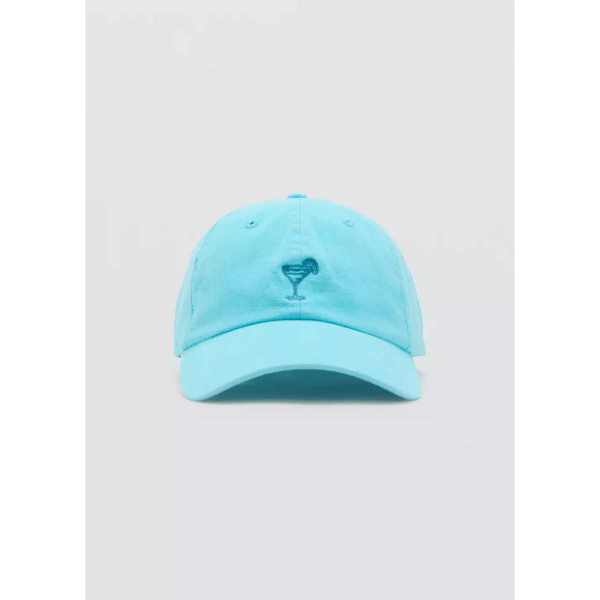 Casquette détail brodé bleu, MANGO TEEN