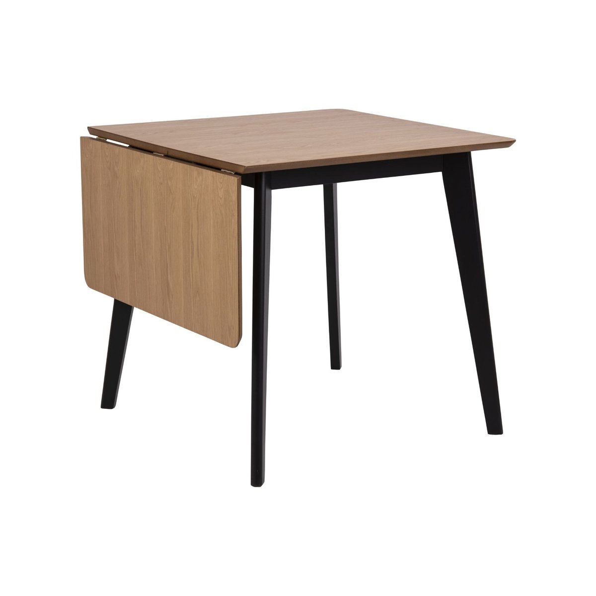 Table à manger carrée extensible en bois L80/120 - LETA chêne, HELLIN, DEPUIS 1862
