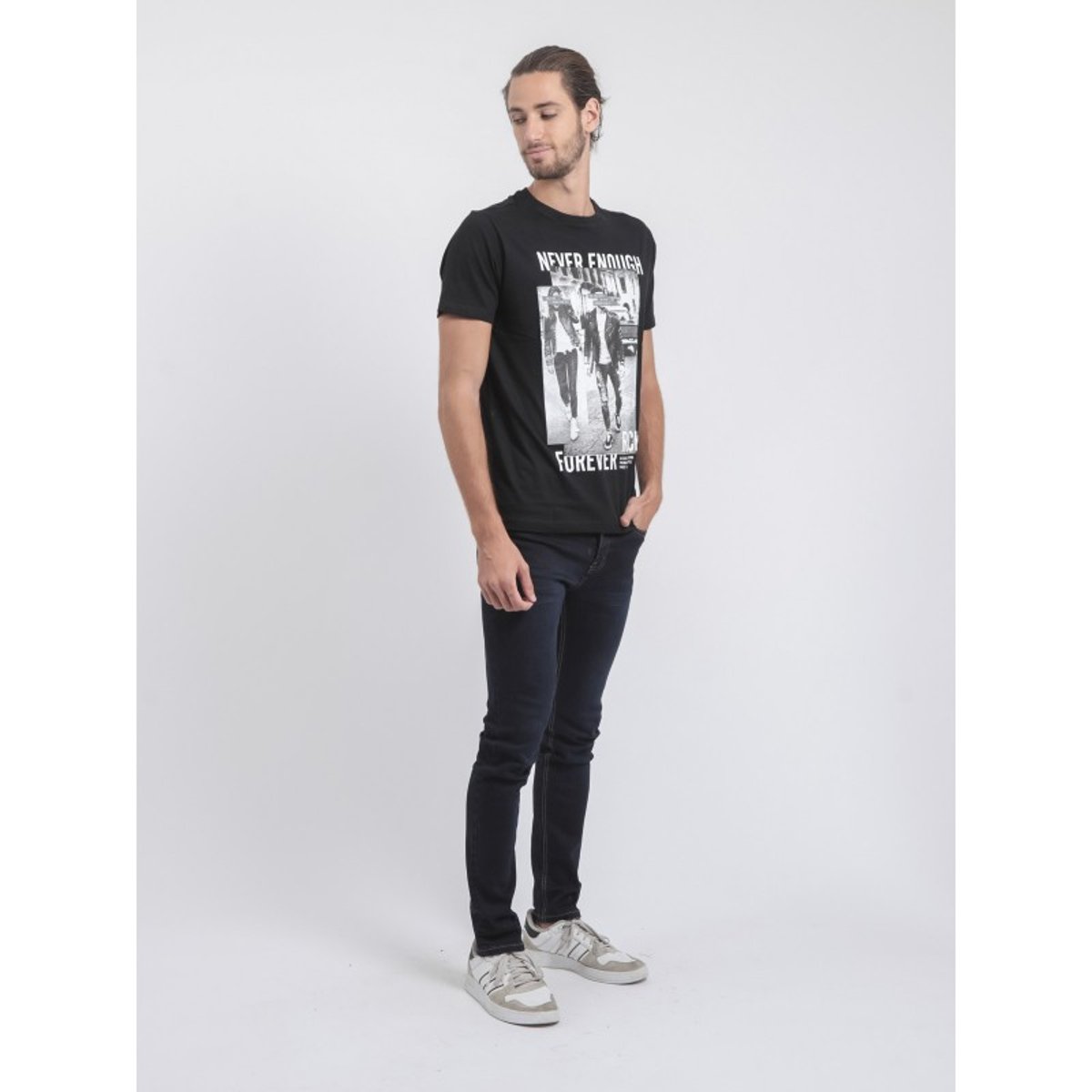 T-shirt Col Rond Pur Coton Jamijel noir, RITCHIE