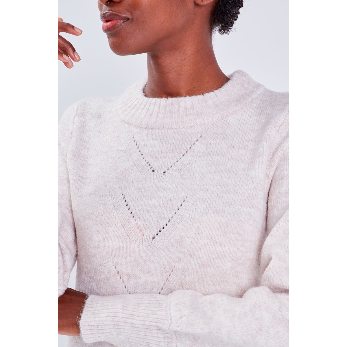 Robe pull droite sable, CACHE CACHE