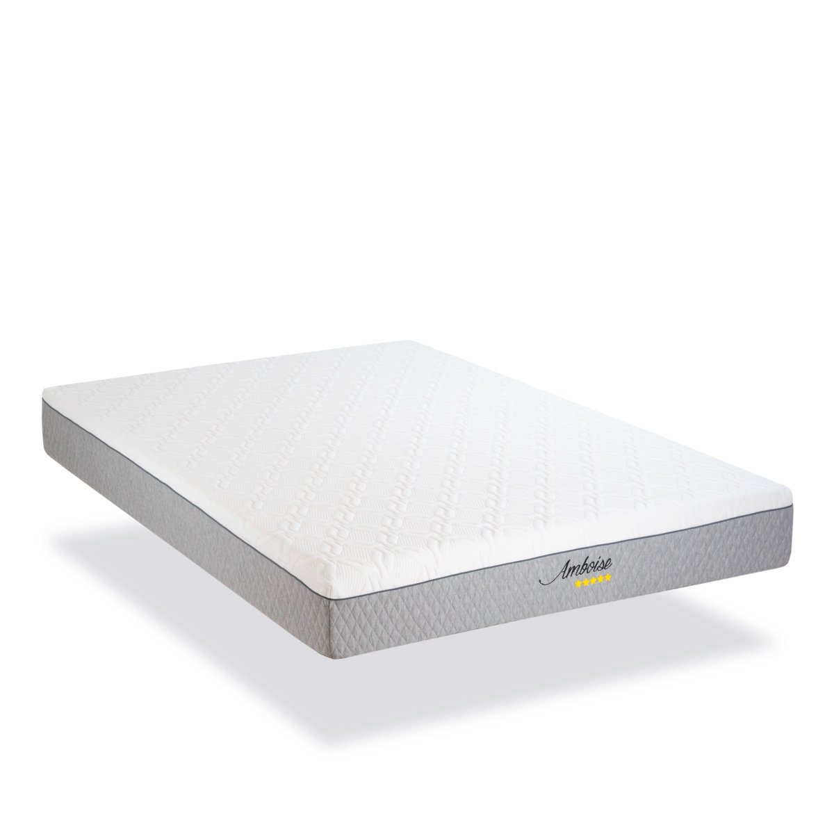Matelas Mousse Amboise 90x200 cm Accueil Mémoire de forme blanc, BELLECOUR