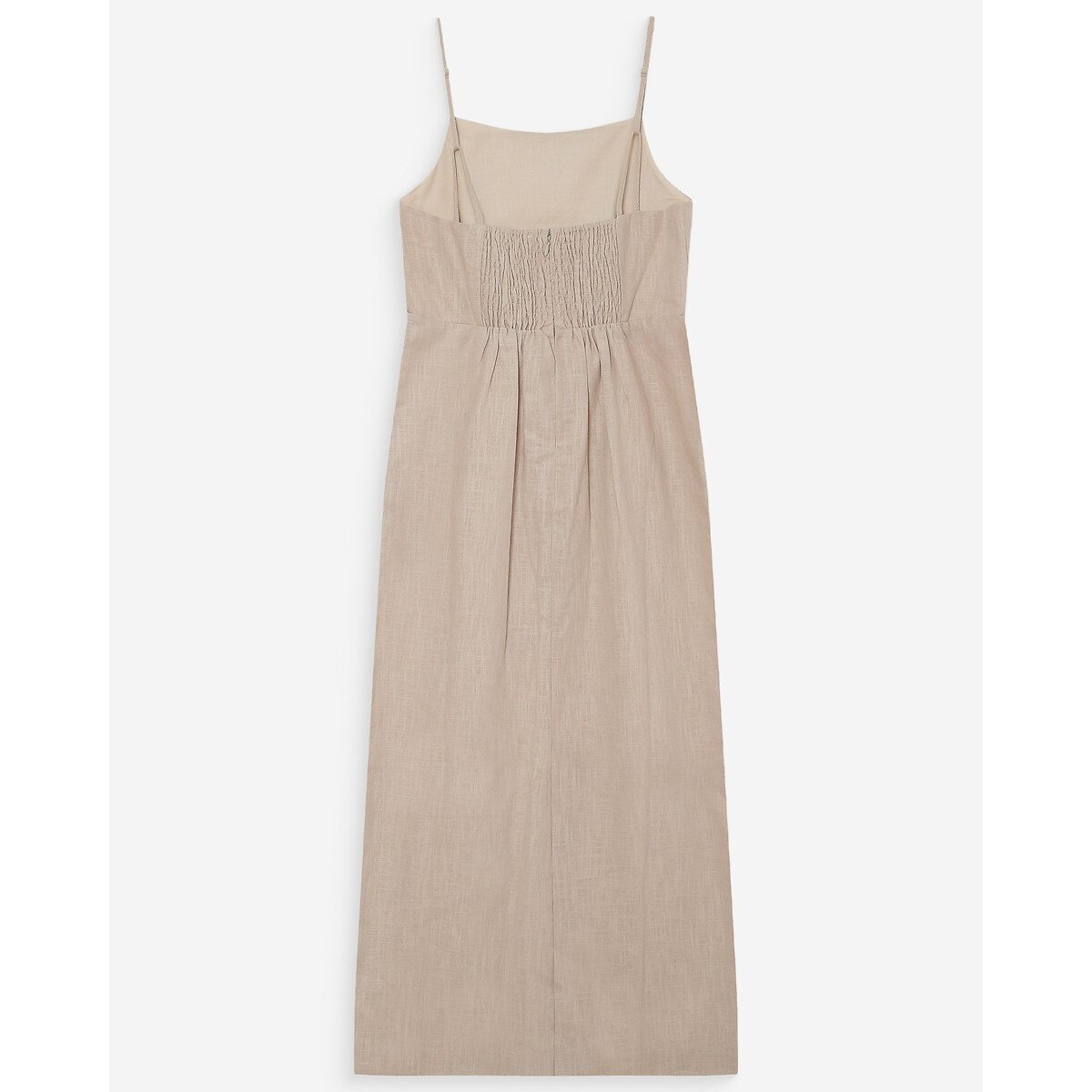 Robe longue à bretelles VERANYS beige, GRACE & MILA
