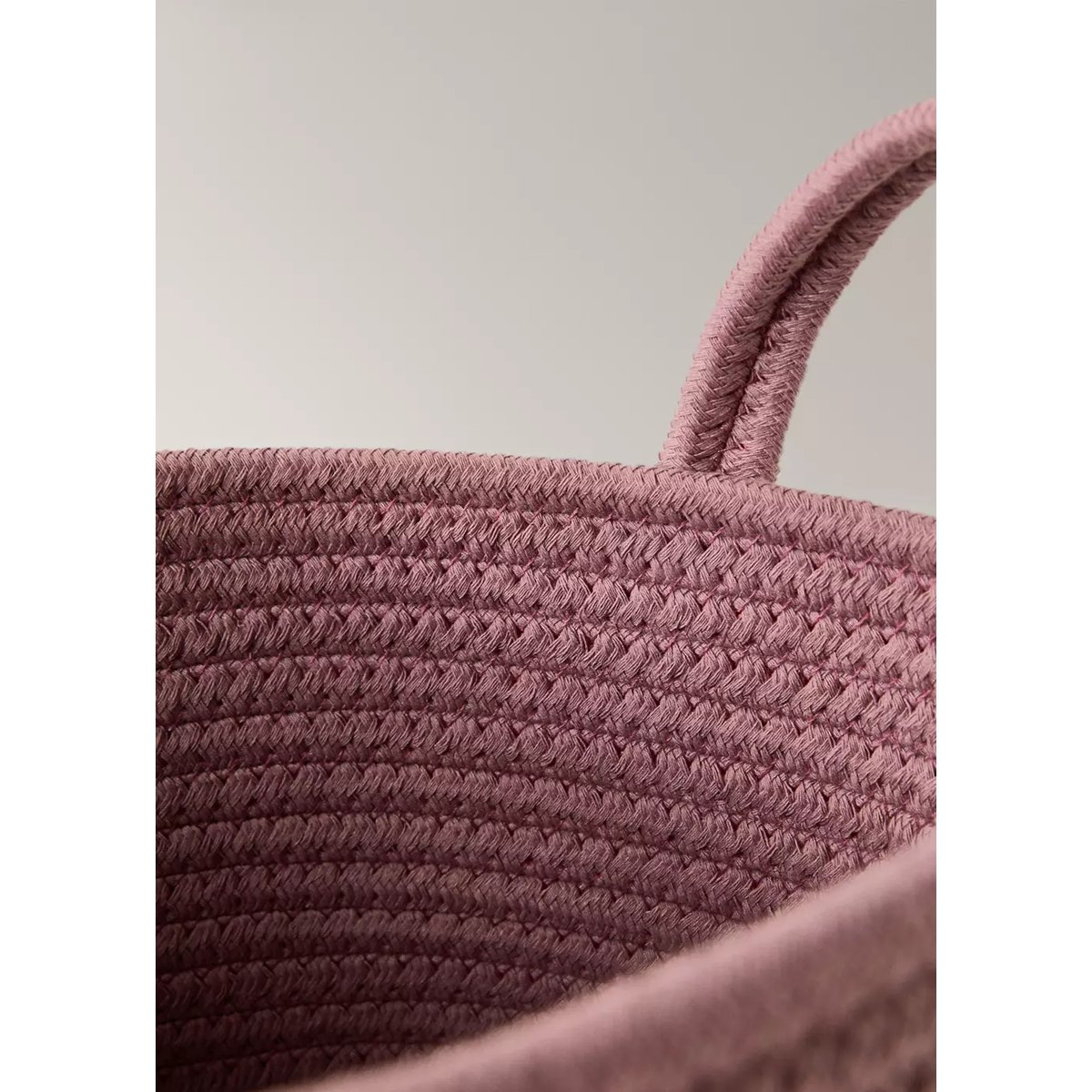 Petit panier enfant en coton avec anses cerise, MANGO HOME