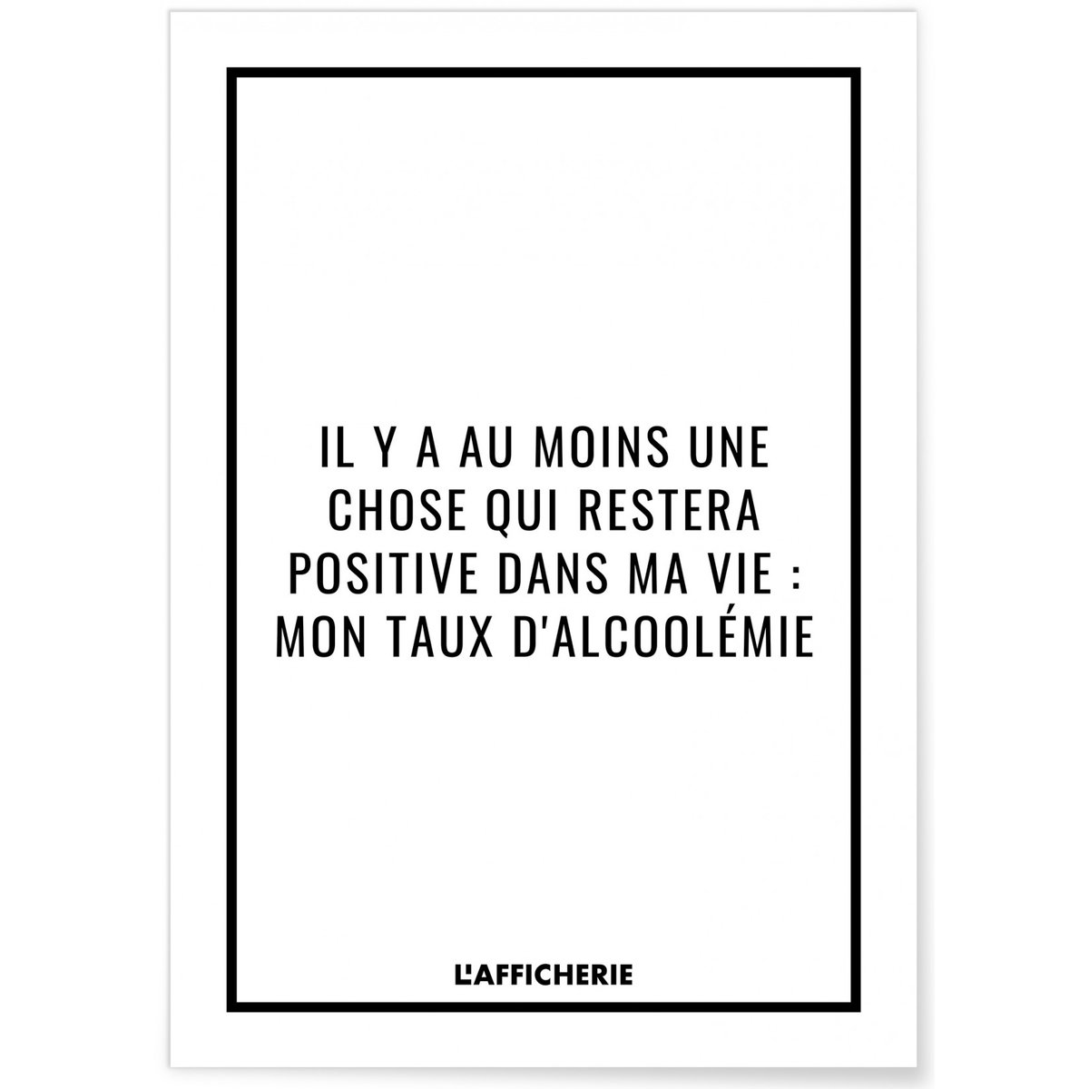 Affiche 'Il y a au moins...' blanc, L'AFFICHERIE